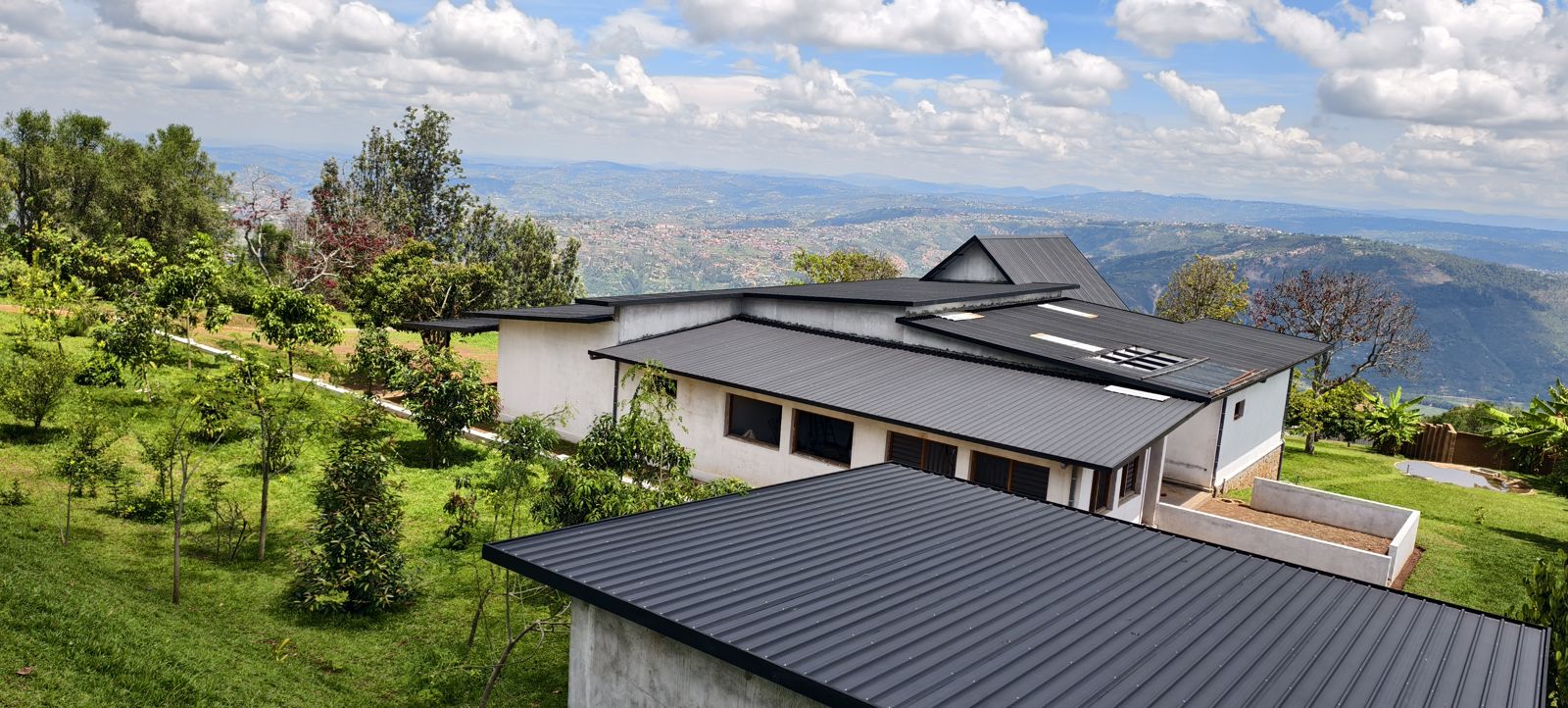 The first cottages on the hillside