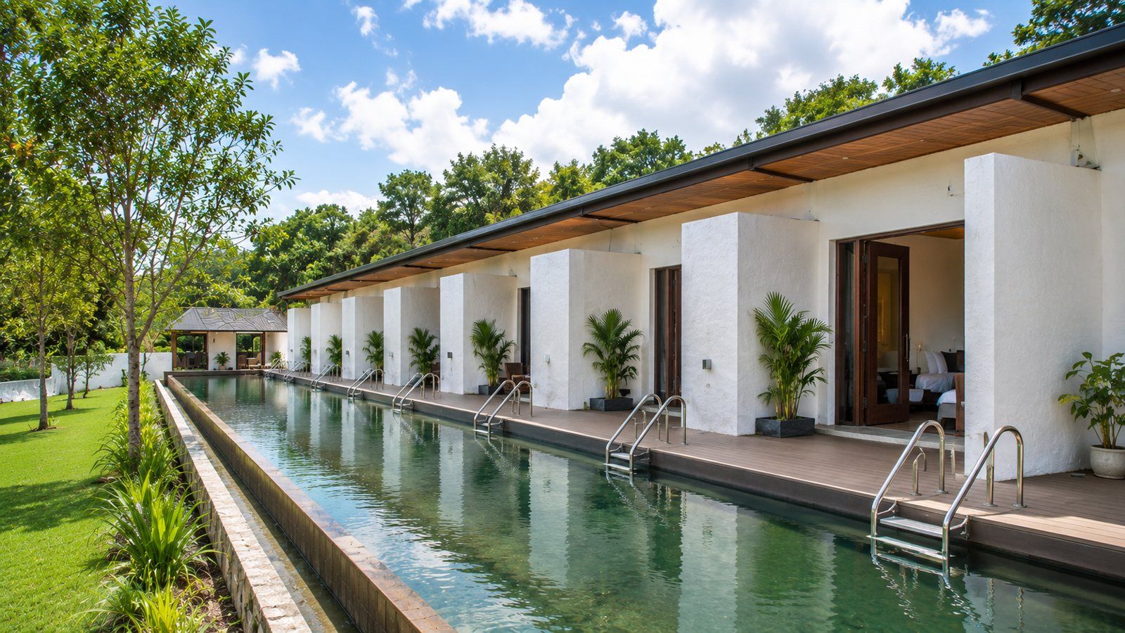 Premium pool-access rooms, artist's impression
